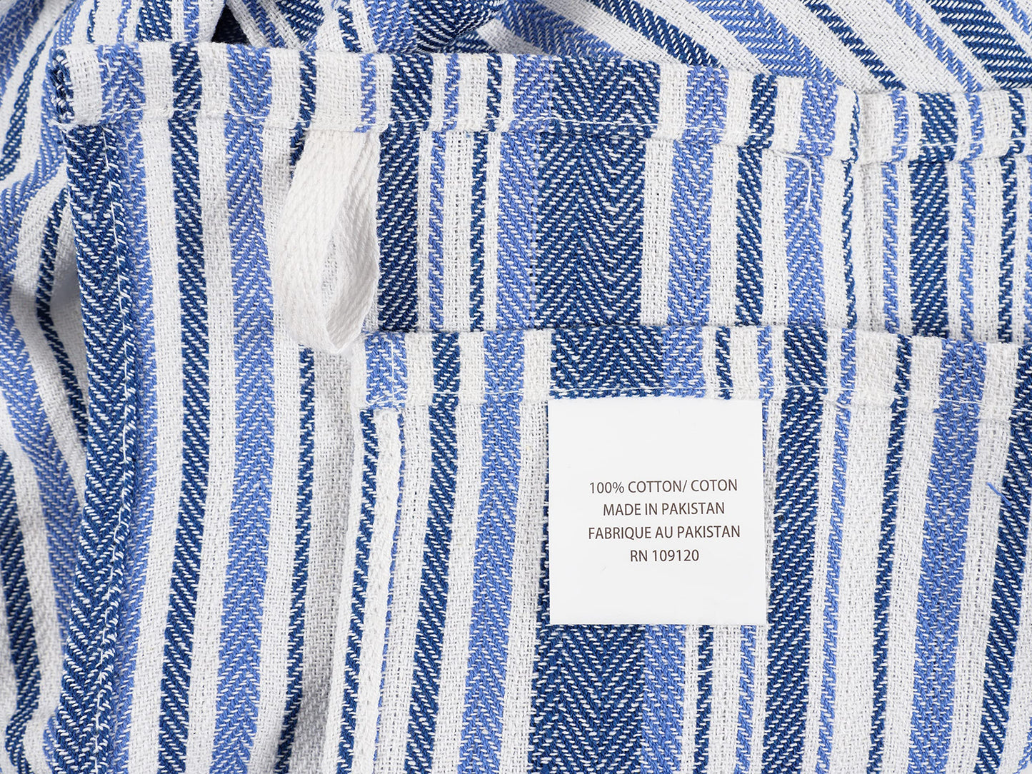 KAF Home Assorted Flat Kitchen Towels | 100% Cotton - 18 x 28 inches | Ultra Absorbent Soft Dish Towels | Perfect for Cooking, Cleaning, and Drying Hands (Navy, 10 Pack)