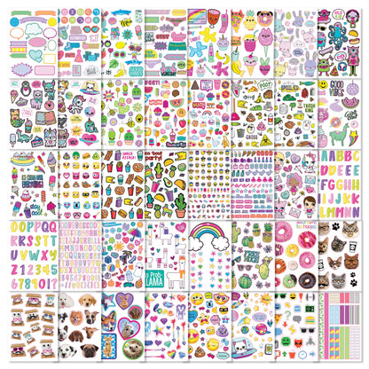 Fashion Angels 1000+ Ridiculously Cute Stickers for Kids - Fun Craft Stickers for Scrapbooks, Planners, Gifts and Rewards, 40-Page Sticker Book for Kids Ages 6+ and Up