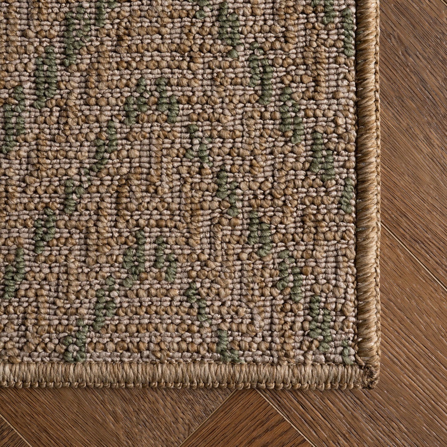Nuloom Marivelle Chevron 5' x 8' Indoor/Outdoor for Living Room Patio Deck Front Porch, Green