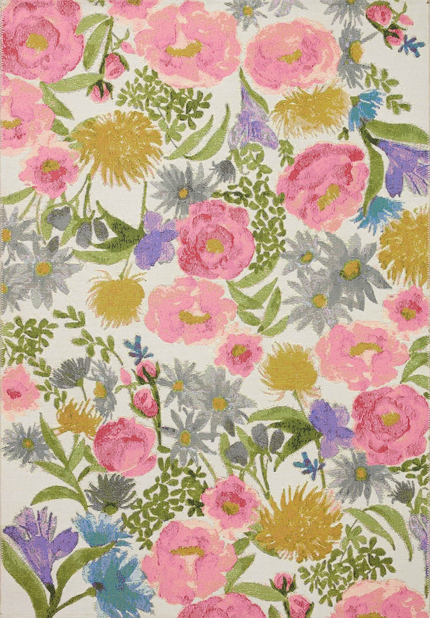 Loloi Botanical Collection BOT-01 Ivory/Multi 7'-10" x 11'-2" Area Rug
