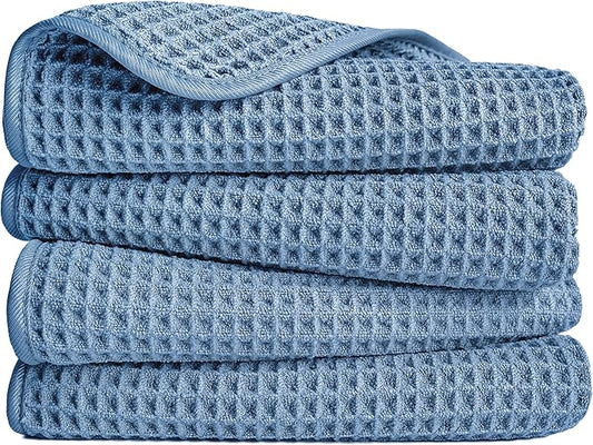 POLYTE 430 GSM Microfiber Lint Free Hand Towel, 16 x 30 in, 4 Pack