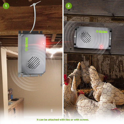 ISOTRONIC Mice Repeller, 2 pieces deterrent to protect you house, garden and car, scarer for mouse, rat, rodents