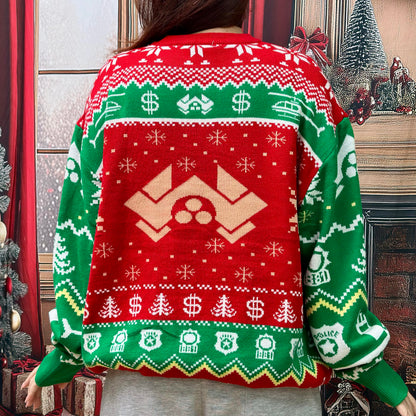 Ugly Christmas Sweater for Women 2025 - Ugly Knitted Sweaters for Men, Women - Xmas Movie Sweater - X-mas Knitted Sweatshirt - Gifts for Christmas (XL)