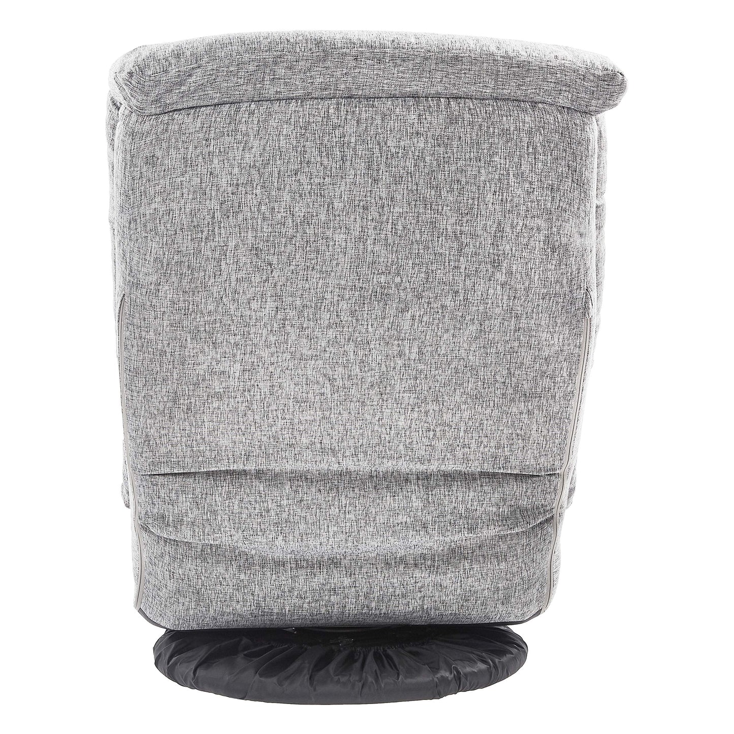 Amazon Basics Swivel Foam Lounge Chair with Headrest, Floor-Compatible, Adjustable, Gaming, 26.3D x 23.5W x 13.7H in, Grey