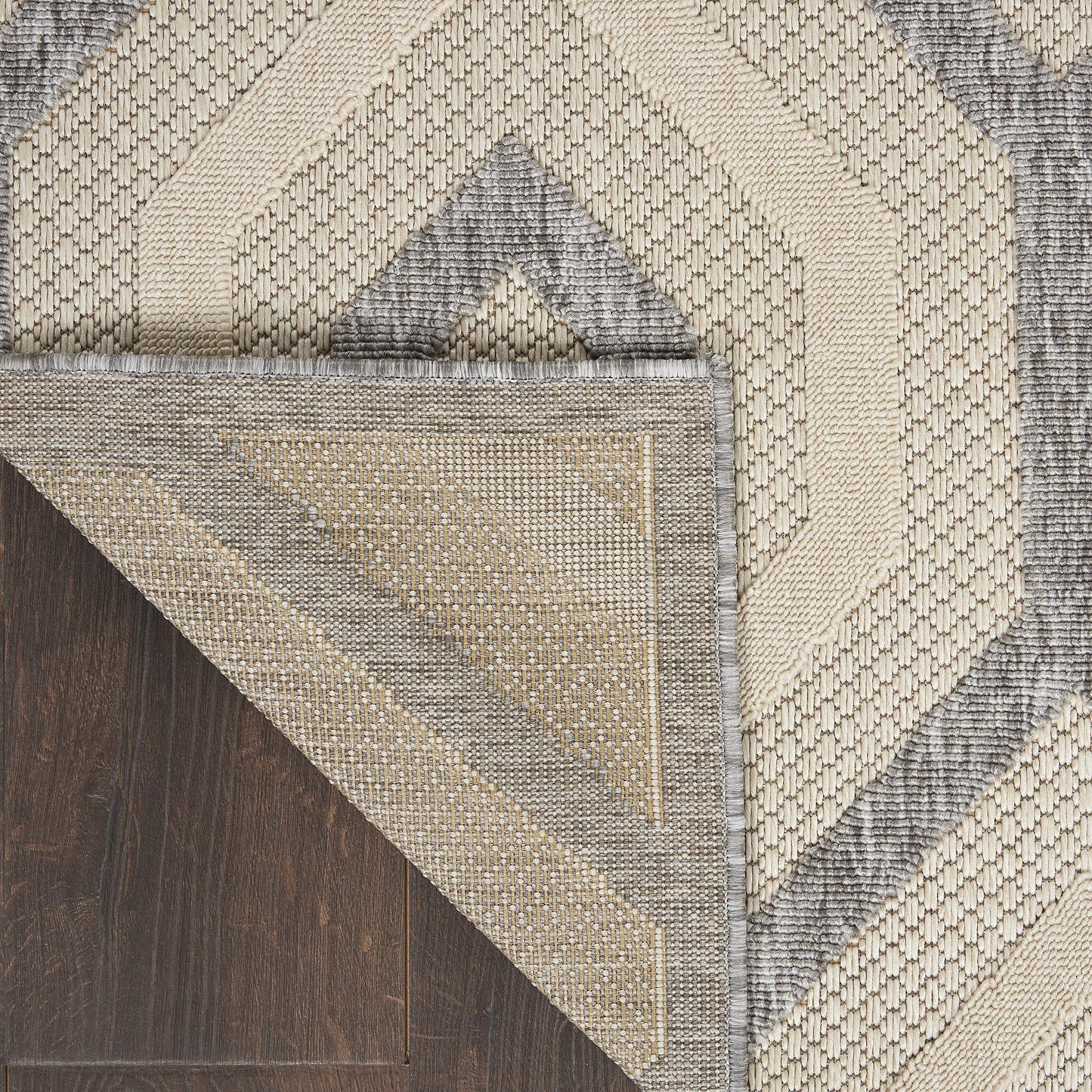 Nourison Home Palamos Cream 5'3" x 7'3" Area Rug - Easy Clean, Non Shedding, Bed Room, Living Room, Dining Room, Kitchen (5' x 7')