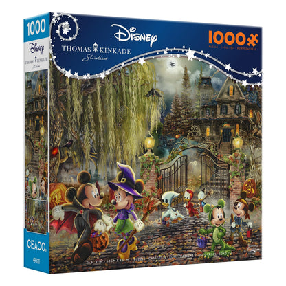 Ceaco - Thomas Kinkade - Disney - Mickey and Minnie Halloween Fun - 1000 Piece Jigsaw Puzzle