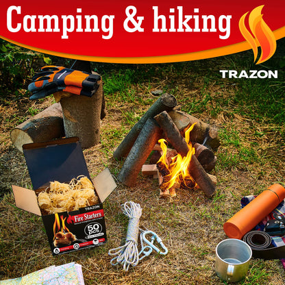 All Natural Wood Fire Starters: Fireplace Camping Charcoal Starter Grill BBQ Chimney Wood Stove Campfires Fire Pit. Fatwood Sticks. Camp Firestarter, Fire Tools. Fire Starter Outdoor/Indoor/Travel