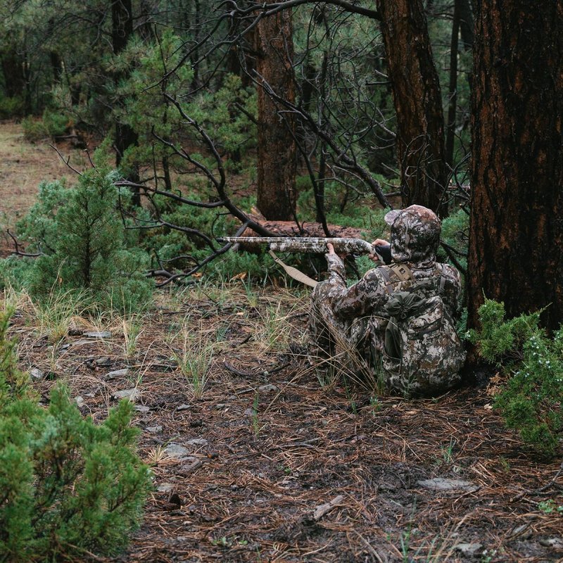 First Lite Treeline Turkey Vest - Tactical Hunting Vest with Game Pouch, Adjustable Seat & MOLLE System | Camo Design