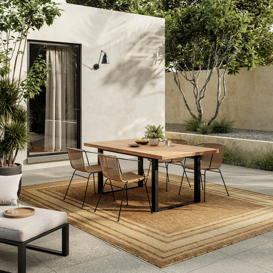 Nourison Home Horizon Indoor/Outdoor Natural 8' x 10' Area Rug - Easy Clean, Non Shedding, Bed Room, Living Room, Dining Room, Kitchen (8' x 10')