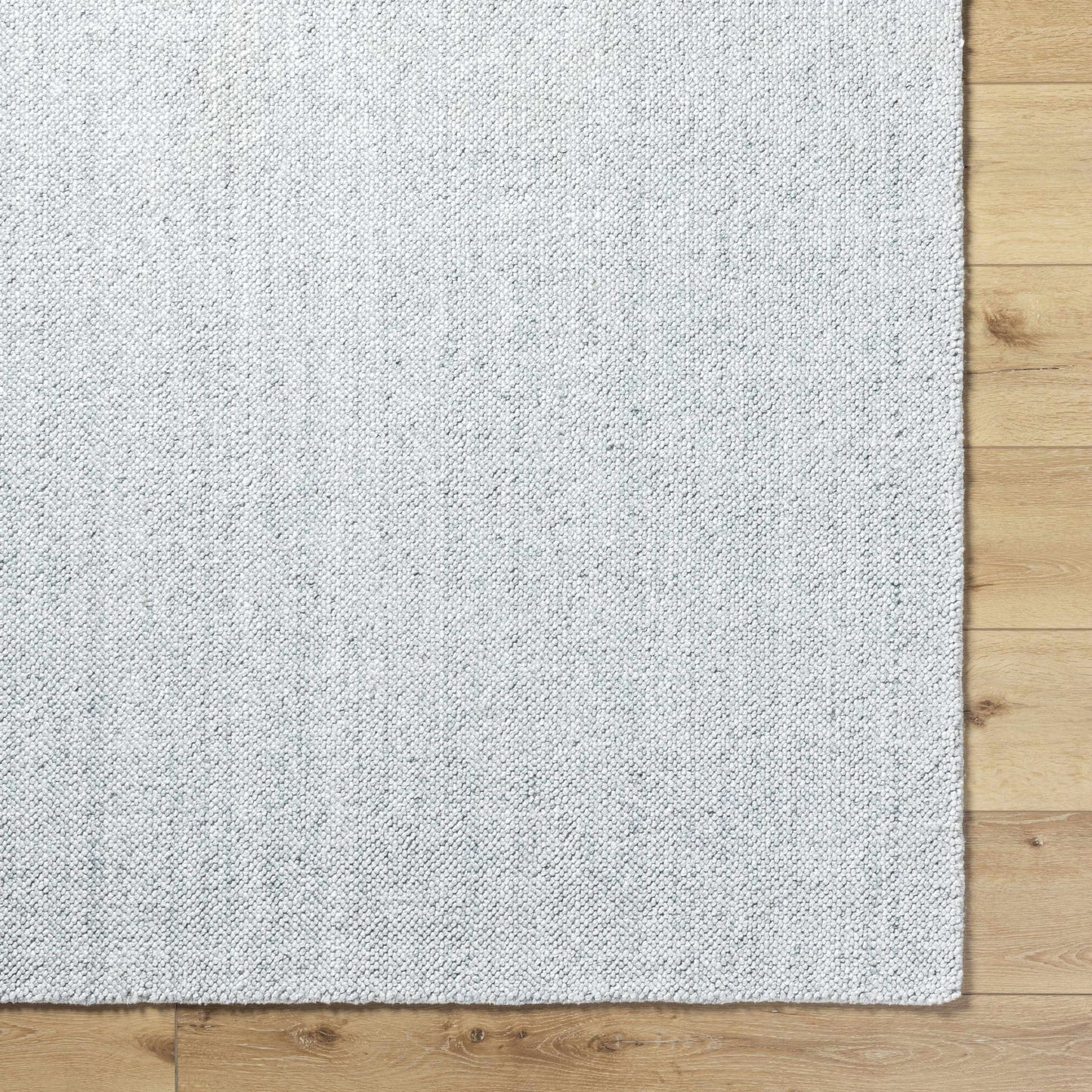 Hauteloom Zircon Recycled Material Living Room, Bedroom Area Rug - Solid Plain Textured - Traditional Transitional Modern Minimalist Contemporary - Silver Gray, Dove Gray, Frost, Gray, Light - 2' x 3'