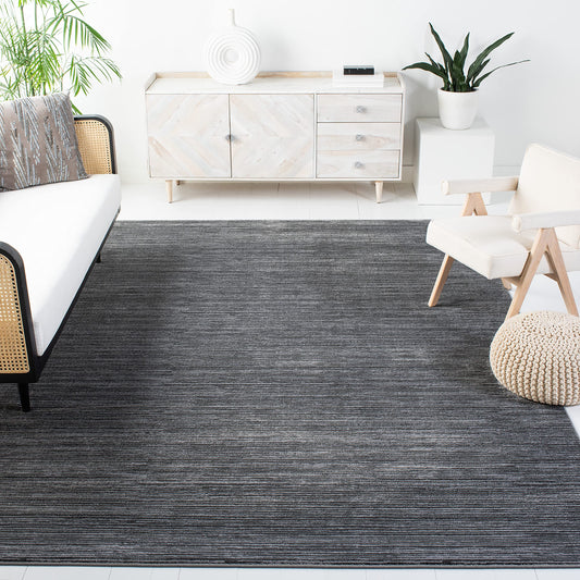 SAFAVIEH Vision Collection Area Rug - 8' Square, Grey, Modern Ombre Design, Non-Shedding & Easy to Clean, Ideal for Living Room, Bedroom, Dining Space (VSN606D)