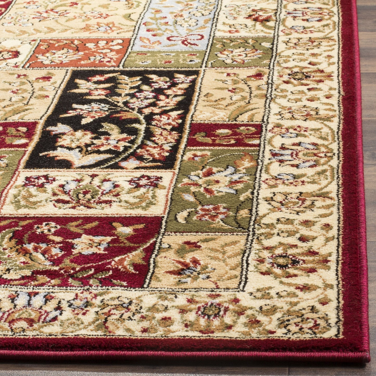 SAFAVIEH Lyndhurst Collection Accent Rug - 3'3" x 5'3", Multi & Ivory, Traditional Oriental Design, Non-Shedding & Easy Care, Ideal for High Traffic Areas in Entryway, Living Room, Bedroom (LNH318A)