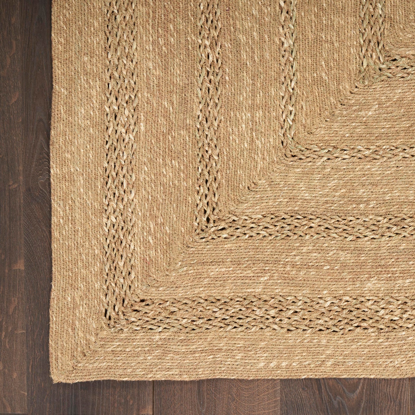 Nourison Home Natural Seagrass Natural 4' x 6' Area Rug - Easy Clean, Non Shedding, Bed Room, Living Room, Dining Room, Kitchen (4' x 6')