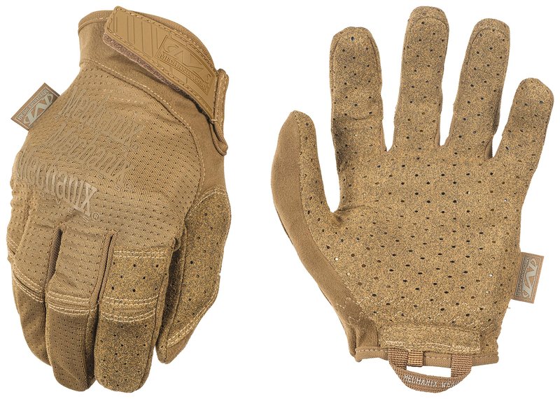 Mechanix Wear: Tactical Specialty Vent Tactical Gloves, Touch Capable, High Dexterity, Gloves for Airsoft, Paintball, and Field Work, Work Gloves for Men (Brown, Small)