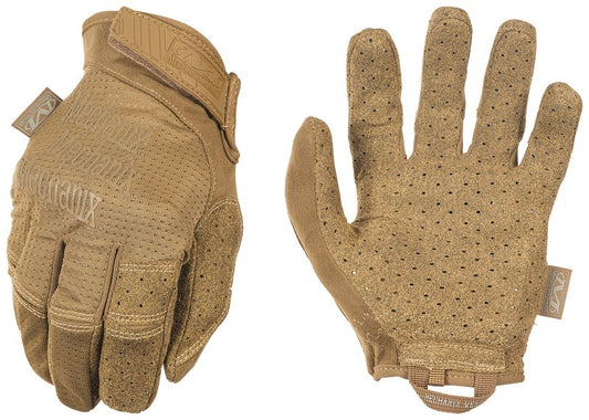 Mechanix Wear: Tactical Specialty Vent Tactical Gloves, Touch Capable, High Dexterity, Gloves for Airsoft, Paintball, and Field Work, Work Gloves for Men (Brown, Small)
