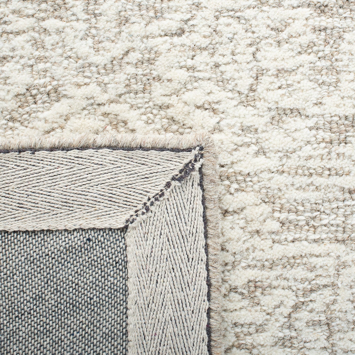 SAFAVIEH Area Rug 9x12 - Metro Collection - Large - Natural & Ivory, Handmade Wool, Ideal for Living Room, Bedroom, Dining Space (MET998A)
