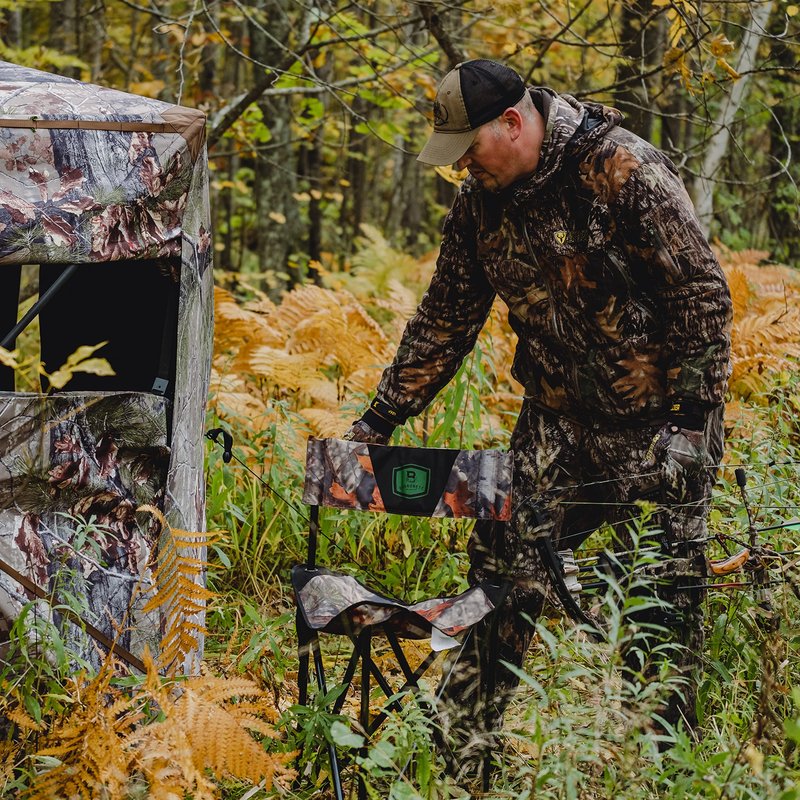 Barronett Blinds BC101 Tripod XL Folding Hunting Chair, Bloodtrail Camo