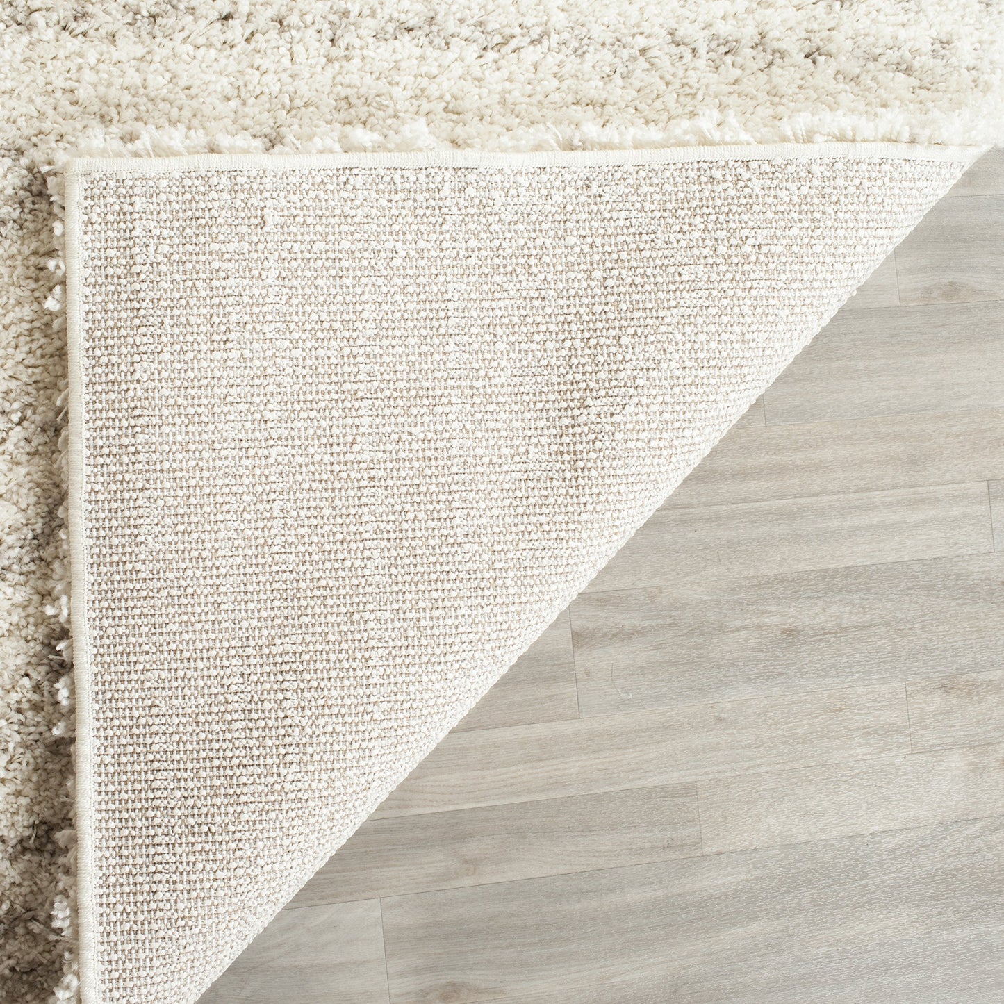 SAFAVIEH Arizona Shag Collection Runner Rug - 2'3" x 6', Ivory & Beige, Moroccan Boho Design, Non-Shedding & Easy to Clean, Ideal for Ideal for Living Room, Hallway, Foyer, Bedroom (ASG741A)