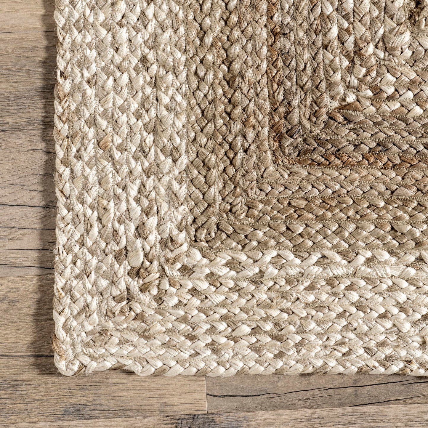 Nuloom Charlene Natural/Ivory, 5' x 8' Oval, Solid, Jute, Soft and Textured, High Traffic, Stain Resistant, Easy Clean, Durable Area Rug for Bedroom, Living Room, Dining Space, Foyer, Entryway
