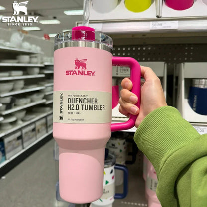 X PINK Stanley Quencher H2.0 Tumbler – 40 oz Travel Cup