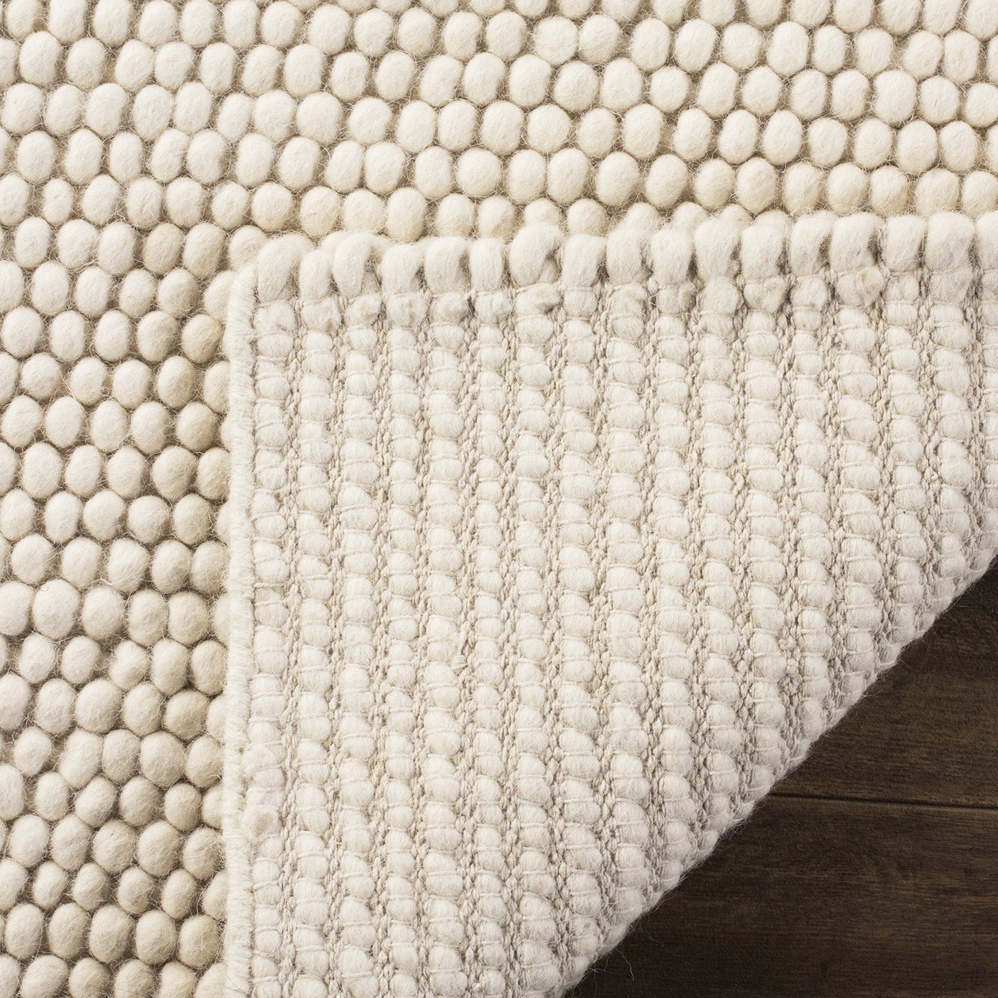 SAFAVIEH Area Rug 3x5 - Natura Collection - Ivory, Handmade Wool Blend, Textured Design, Ideal for Living Room, Bedroom, Dining Space (NAT620A)