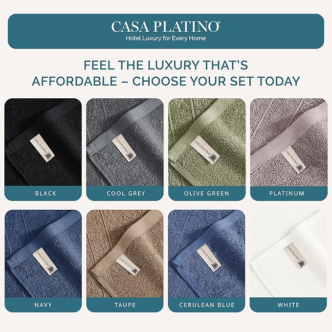 Casa Platino Blue Wash Cloths