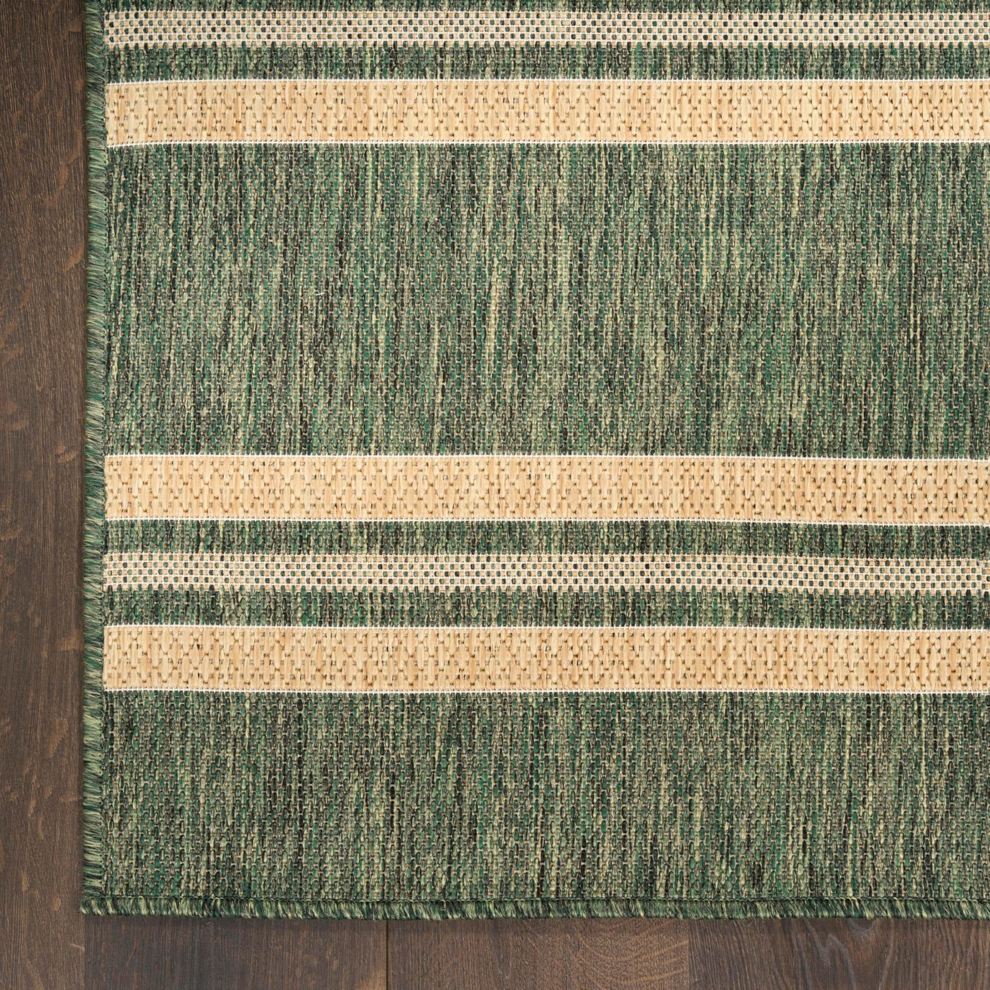 Nourison Home Horizon Indoor/Outdoor Green 8' x 10' Area Rug - Easy Clean, Non Shedding, Bed Room, Living Room, Dining Room, Kitchen (8' x 10')