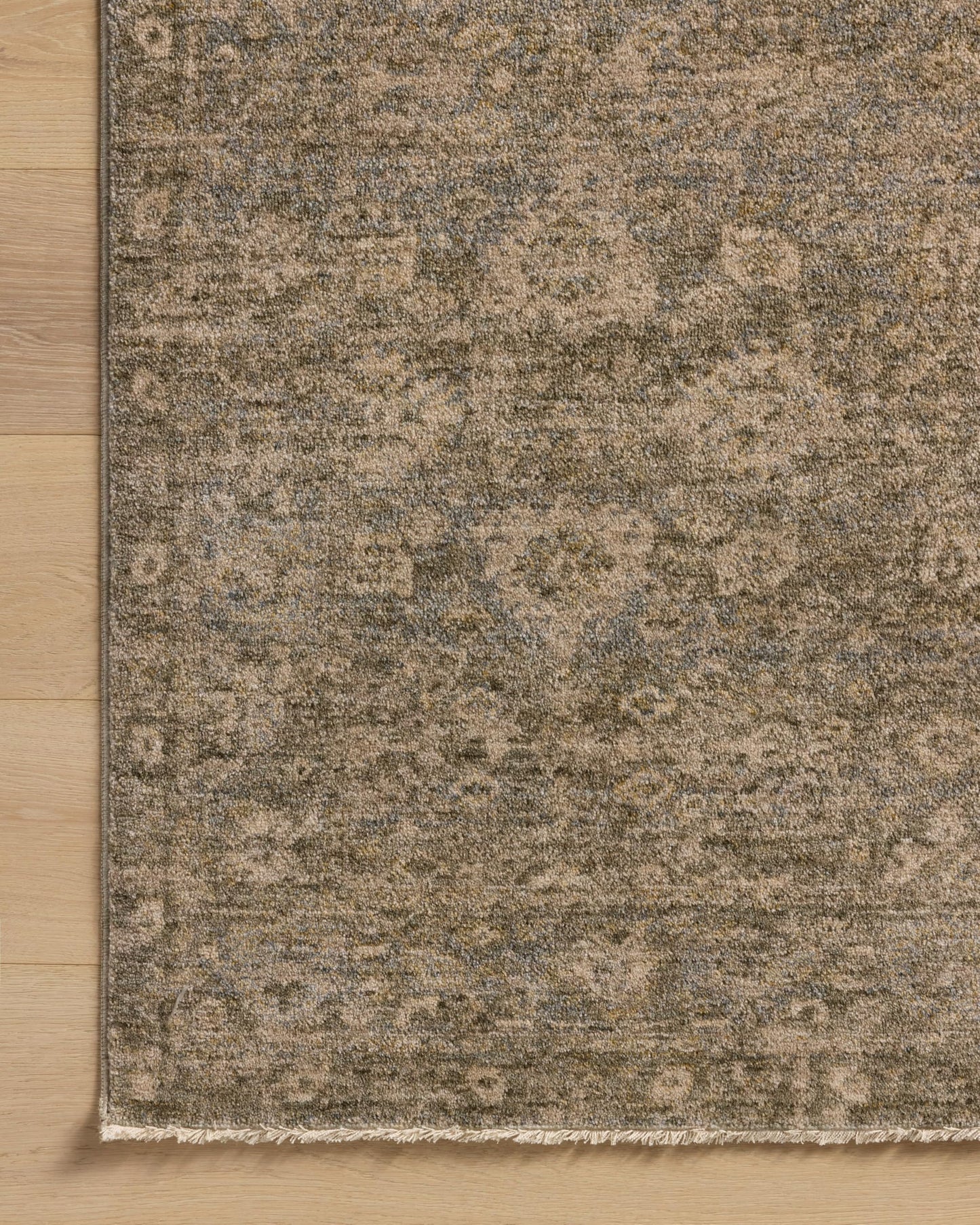 Loloi Magnolia Home by Joanna Gaines Junie Collection JUE-06 Lagoon/Natural 11'-6" x 15'-7", .38" Pile Height, Area Rug