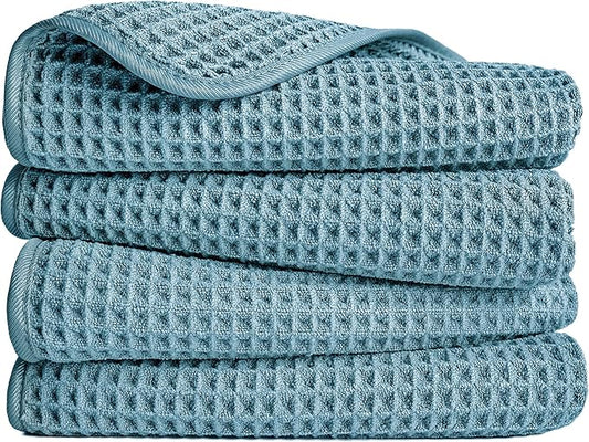 POLYTE 430 GSM Microfiber Lint Free Hand Towel, 16 x 30 in, 4 Pack
