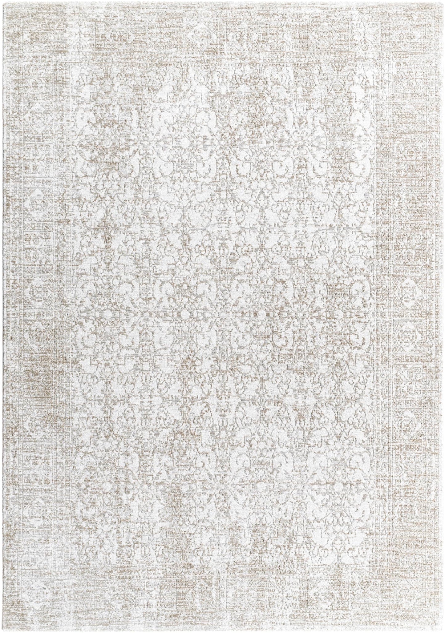 Livabliss x Vivir Beth Vintage Medallion Area Rug, 2'7" x 3'11", Cream/Sage, (3' x 4')