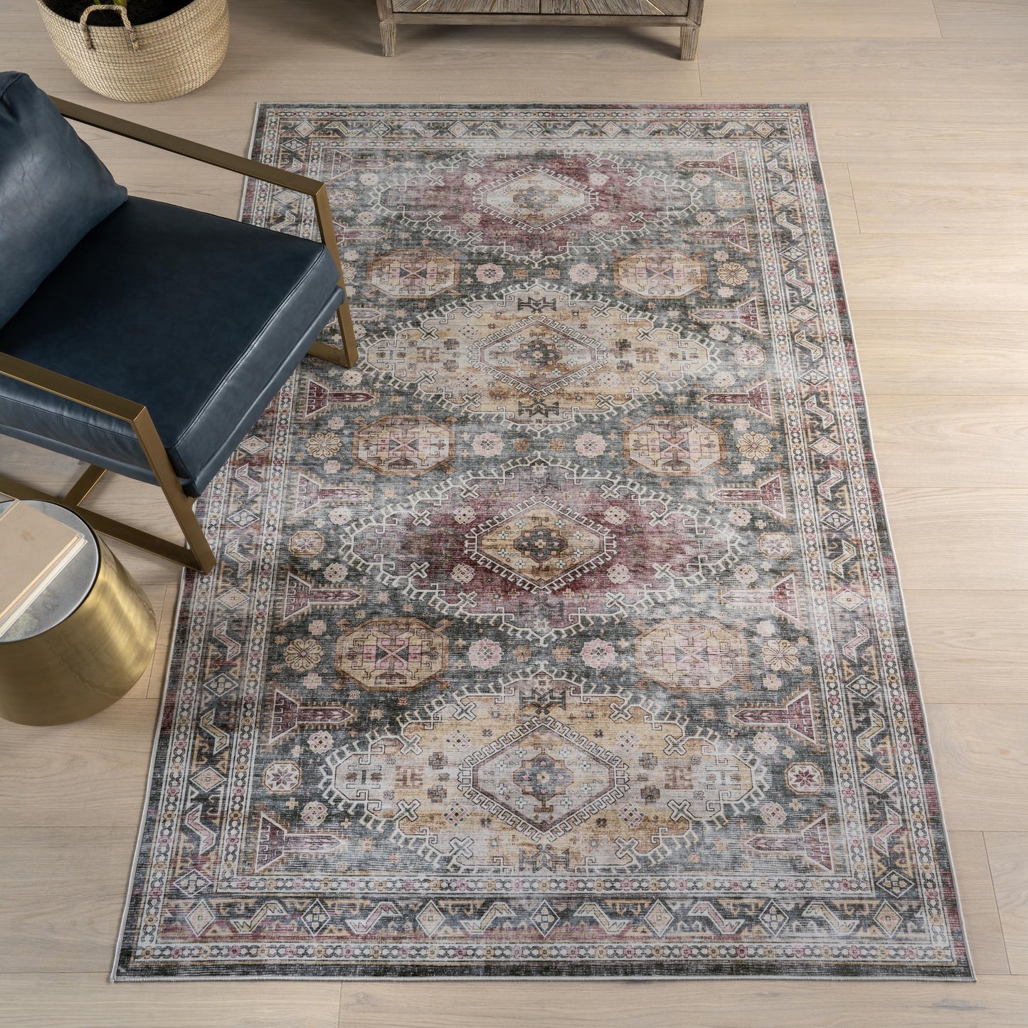 nuLOOM Splashguard Rora Sage/Ivory, 8' x 10', Soft and Cozy, High Traffic, Stain Resistant, Easy Clean, Durable, Machine Washable Area Rug for Bedroom, Living Room, Dining Space, Den, Foyer, Entryway