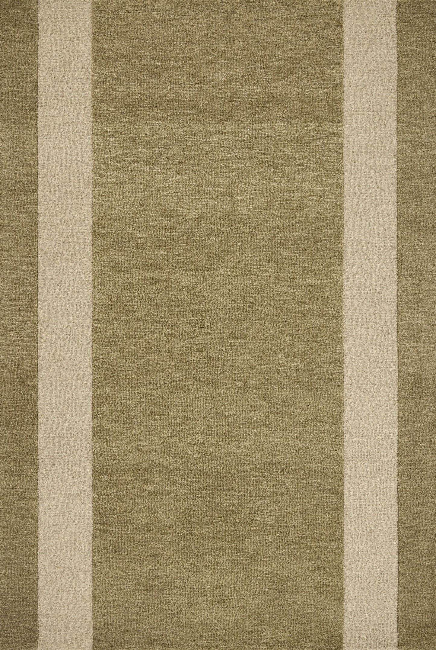 Loloi Leanne Ford Craven Collection CVN-01 Light Olive/Oatmeal 2'-6" x 7'-6" Runner Rug Geometrical, Patterned, Neutral, Hallway, Kitchen, Mudroom, and Bathroom