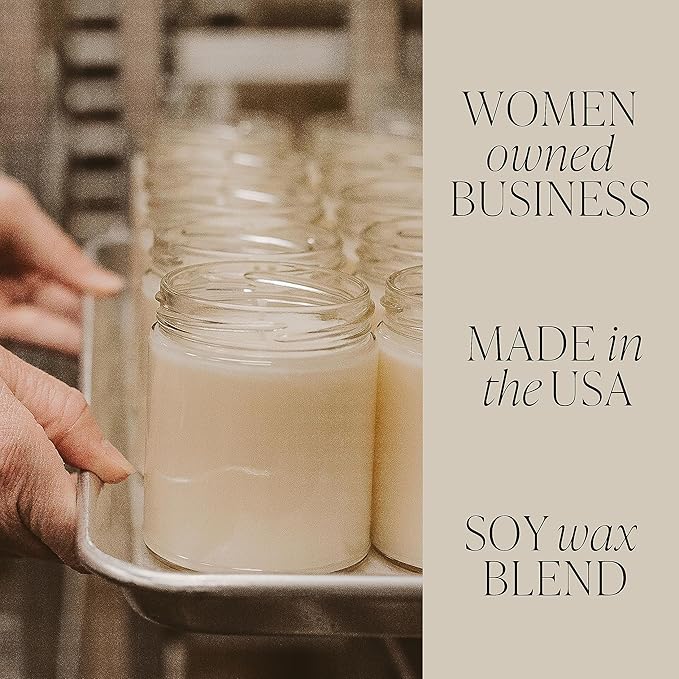 Sweet Water Decor Warm and Cozy Candle - Pine Cinnamon & Fir Winter Scented Soy Candles for Home | 9oz Clear Jar, 40 Hour Burn Time, Made in The USA