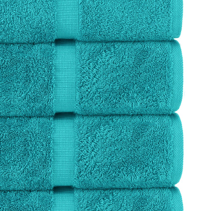 Chakir Turkish Linens | Hotel & Spa Quality 100% Cotton Luxury Turkish Towels | Soft & Absorbent (30x60 Inches Extra Large Bath Towels, Set of 4 - Aqua)