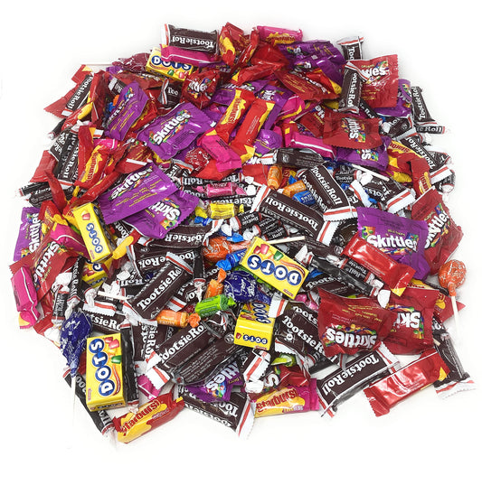 Assortit Holiday Special Bulk Candy Mix 11.25 Lb Starbursts FaveReds And Skittles Original And Wild Berry Tootsie Rolls Juniors Tootsie Snack Bars Tootsie Mini Dots Tootsie Pops Fruit Rolls 450+ Ct (180.4 Oz)