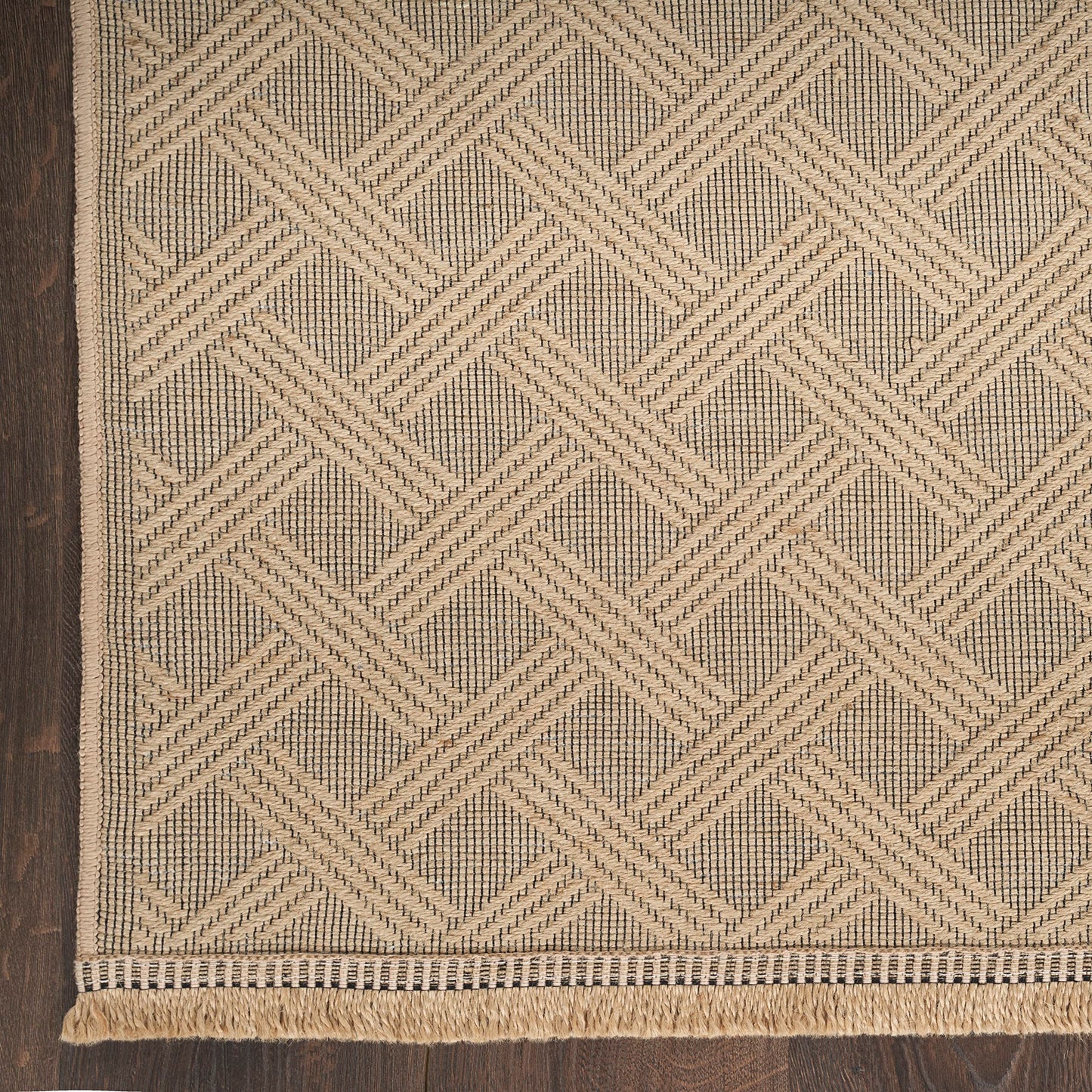 Nourison Home Washable Jute Natural 7'10" x 9'10" Area Rug - Easy Clean, Non Shedding, Bed Room, Living Room, Dining Room, Kitchen (8' x 10')