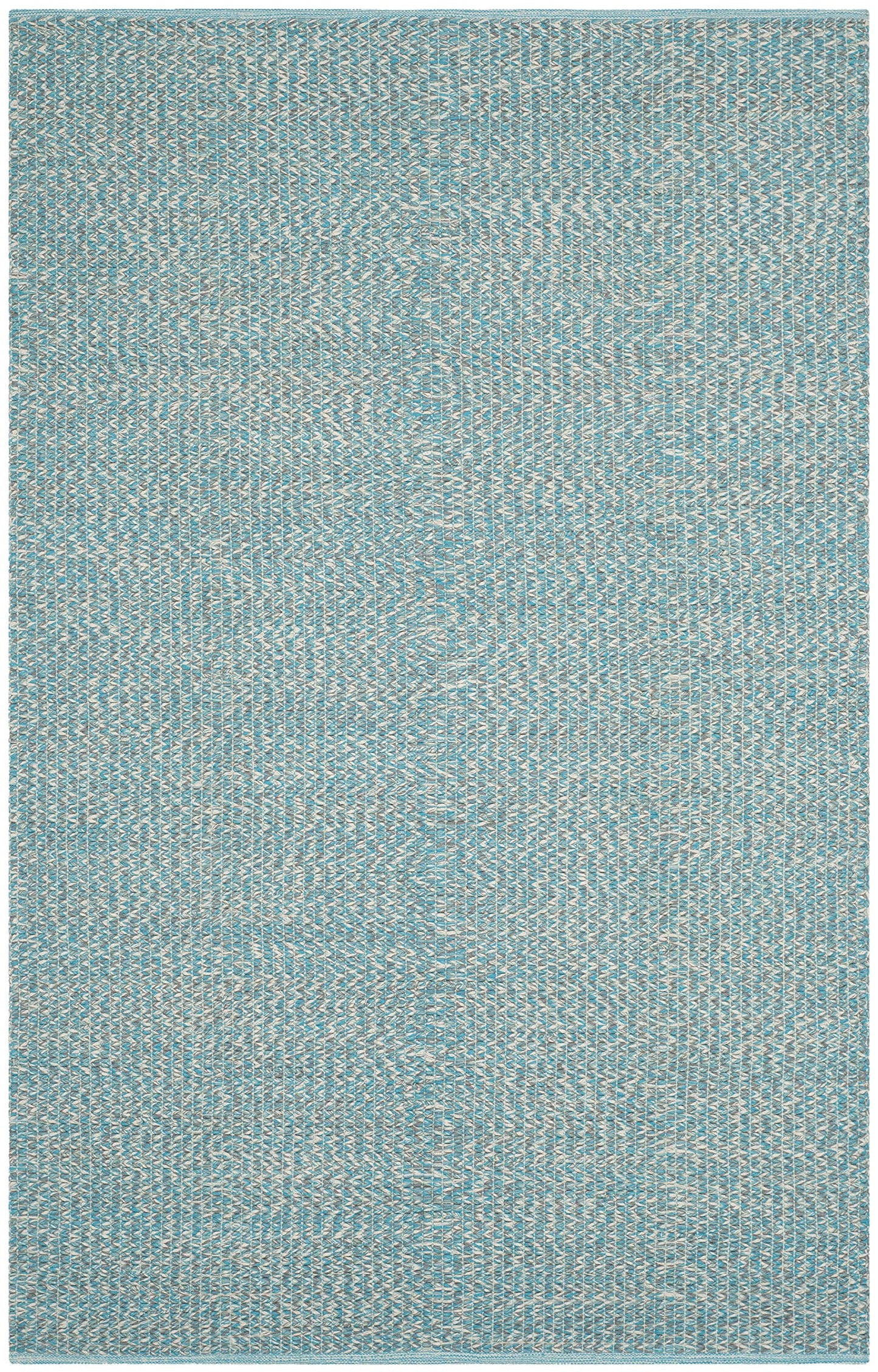 SAFAVIEH Montauk Collection Accent Rug - 3' x 5', Turquoise & Multi, Handmade Cotton, Ideal for High Traffic Areas in Entryway, Living Room, Bedroom (MTK602E)