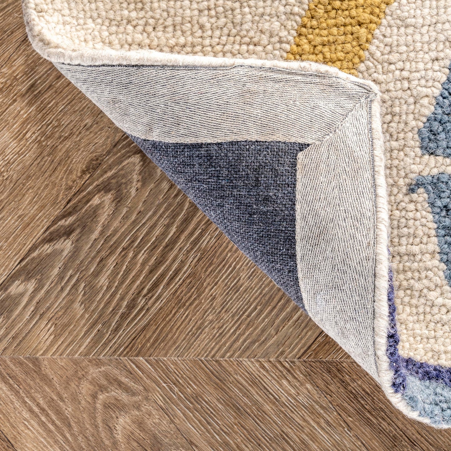 nuLOOM Ofelia Hand Tufted Wool Runner Rug , 2' 6" x 12', Multi, Rectangular, 0.45" Thick