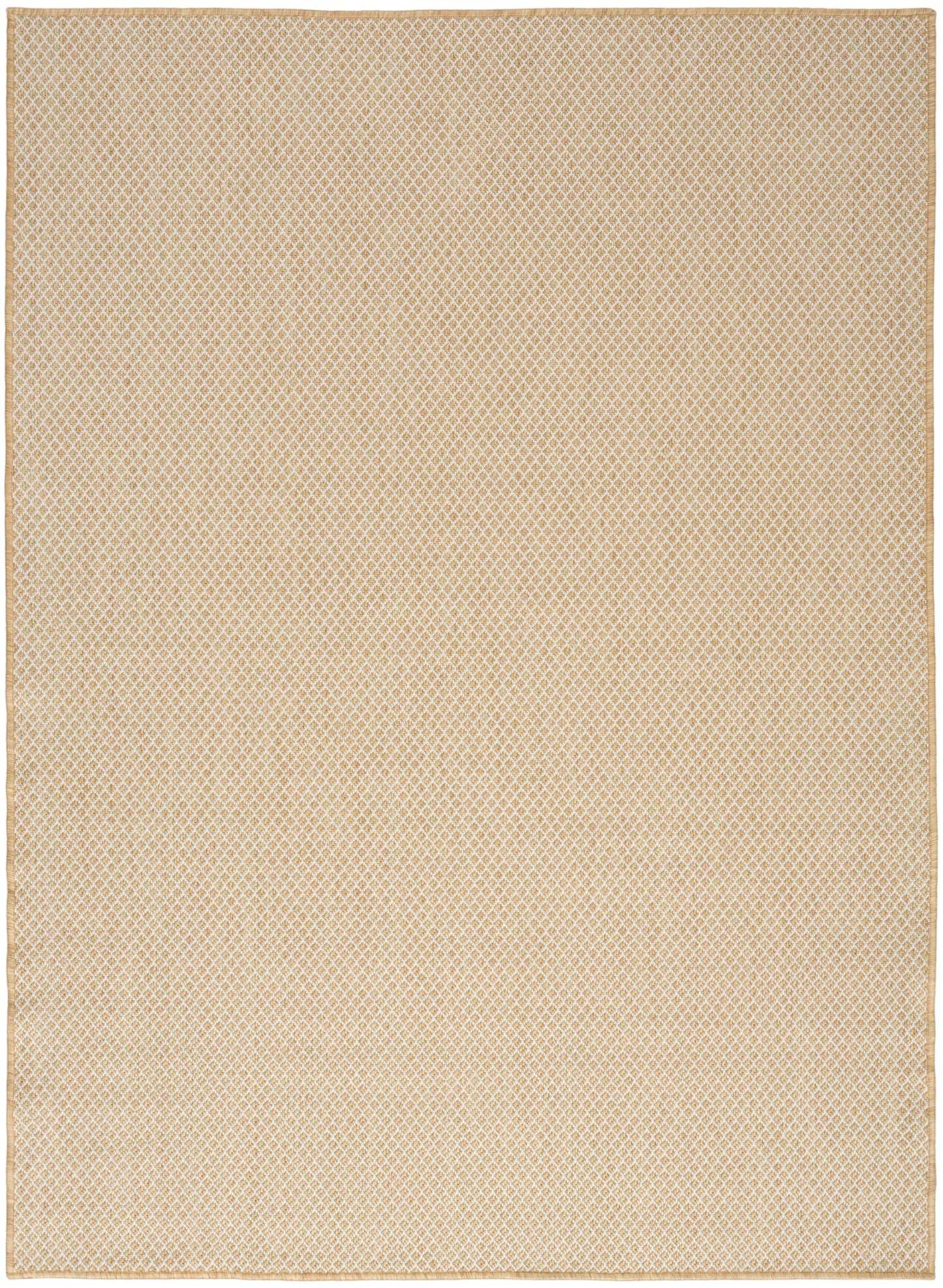 Nourison Home Courtyard Natural 6' x 9' Area Rug - Easy Clean, Non Shedding, Bed Room, Living Room, Dining Room, Kitchen (6' x 9')