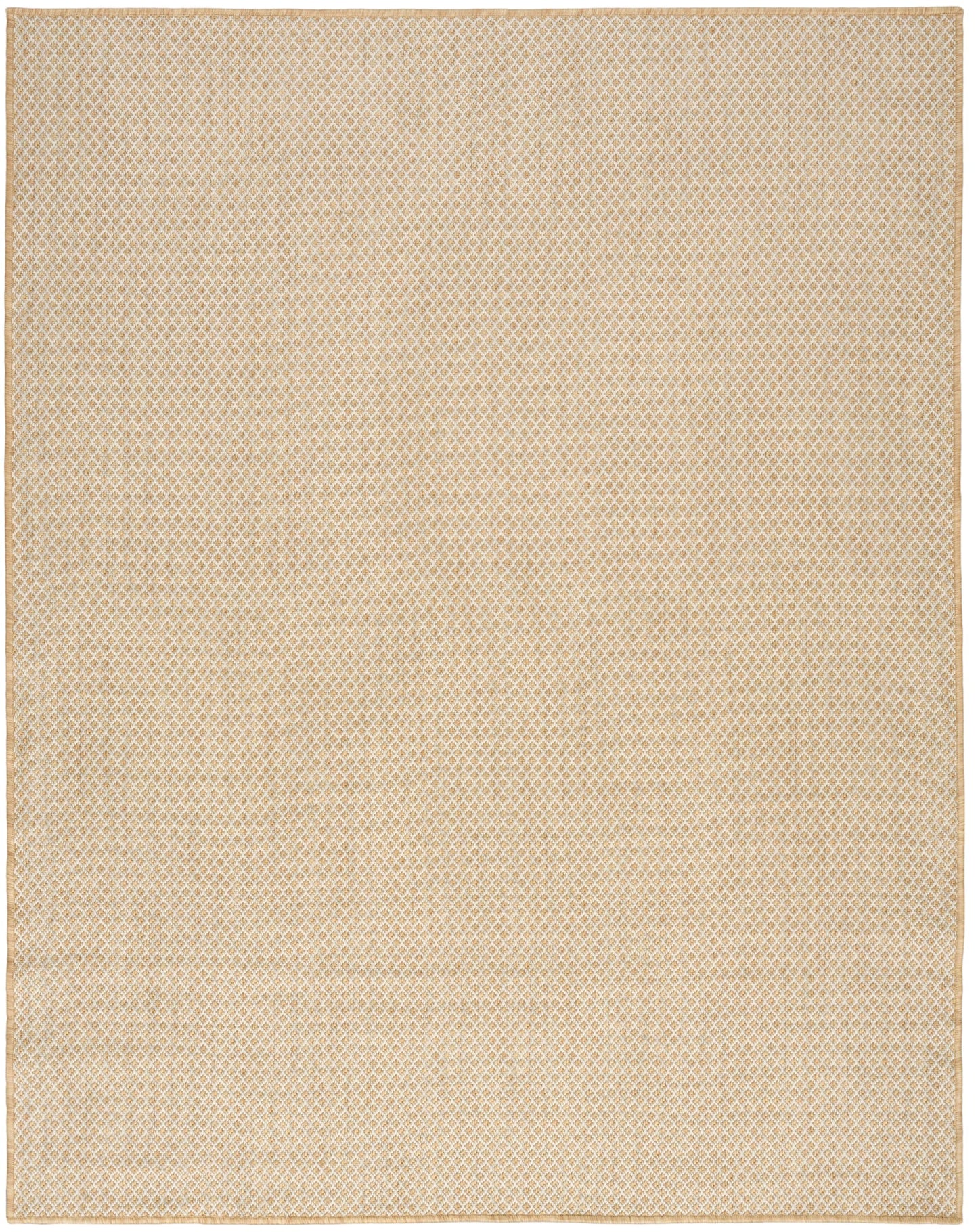 Nourison Home Courtyard Natural 10' x 14' Area Rug - Easy Clean, Non Shedding, Bed Room, Living Room, Dining Room, Kitchen (10' x 14')