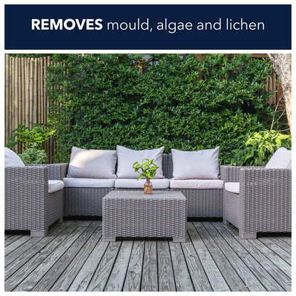 Spear and Jackson - Spray and Leave Concentrate 2 x 5 Litres - Kills Mould, Algae & Lichen From All Exterior Surfaces