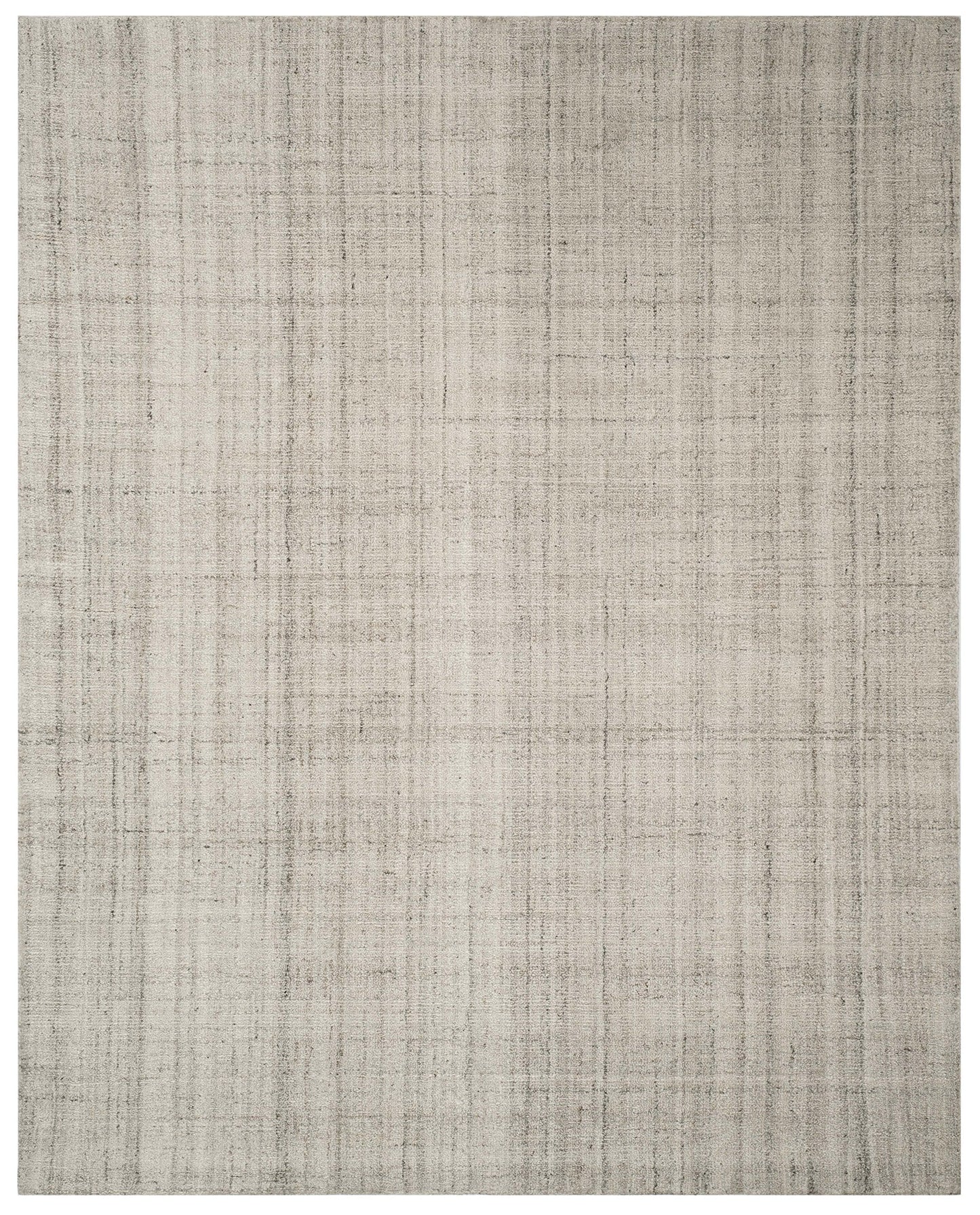 SAFAVIEH Abstract Collection Area Rug - 9' x 12', Light Grey, Handmade Wool & Viscose, Ideal for High Traffic Areas in Living Room, Bedroom (ABT141E)