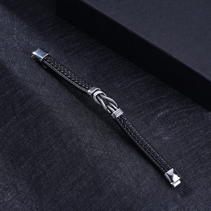 Sranich To My Son Bracelet,braided leather bracelet for Son Bracelet Gifts for Son From Mum