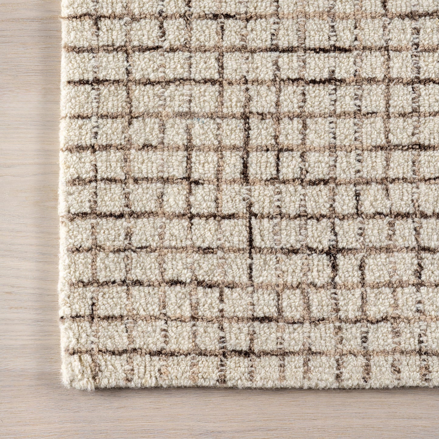 Rugs USA Melrose Cream, 6' x 9', Handmade, Wool & Cotton, Soft and Cozy, High Traffic, Stain Resistant, Easy Clean, Durable Area Rug for Bedroom, Living Room, Dining Space, Den, Entryway
