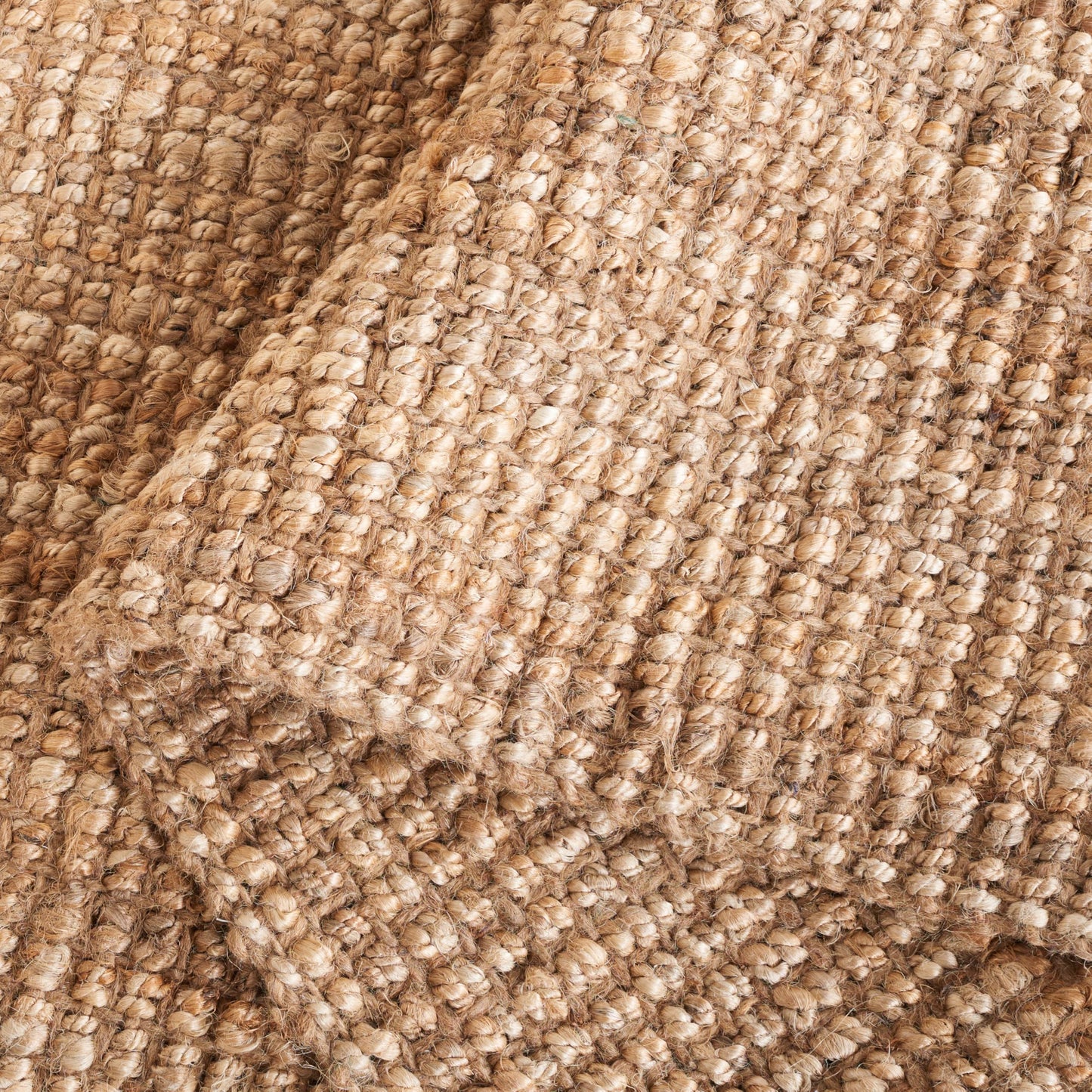 SAFAVIEH Area Rug 3' Round - Natural Fiber Collection - Natural Brown, Handmade Jute & Coir, Farmhouse Style, Chunky Textured Thick Pile (NF747A)
