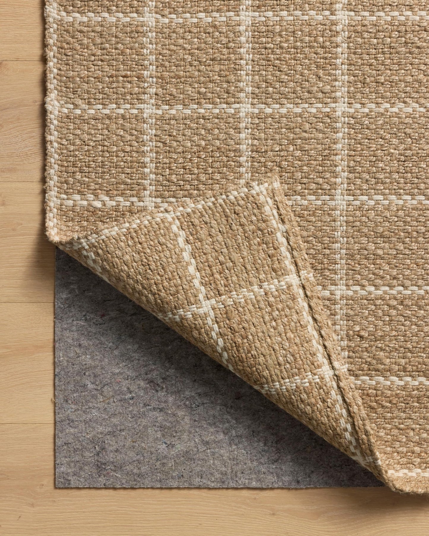 Loloi Chris Loves Julia Fletcher Collection FLE-01 Natural/Ivory 5'-0" x 7'-6", .37" Pile Height, Area Rug