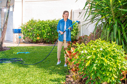 Aqua Joe AJ-WW10-T59 Telescoping 10-Pattern Metal Watering Wand w/180-Degree Angle Adjustable Head