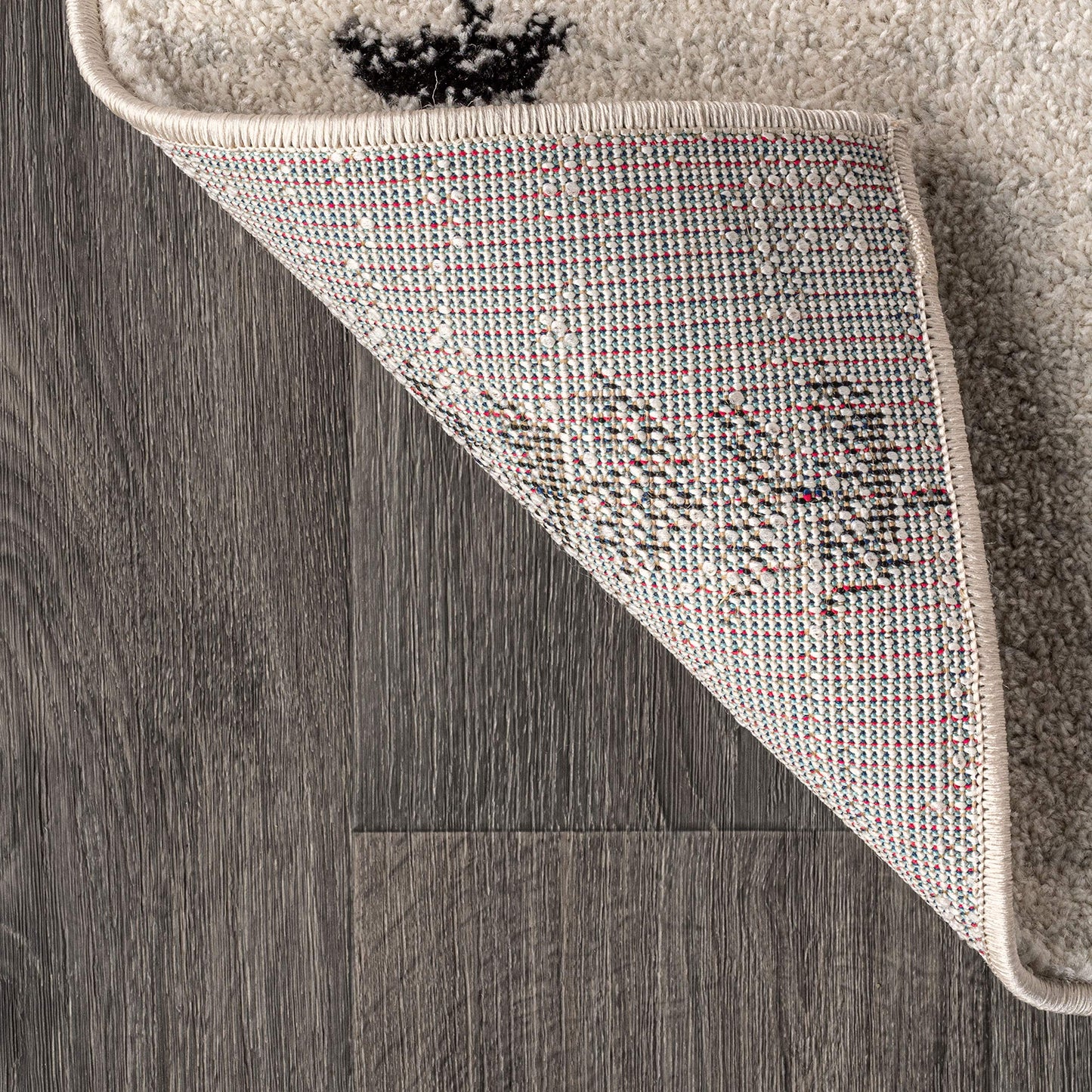 JONATHAN Y Zaina Moroccan Beni Souk Cream/Black Indoor Area Rug, 8x10, Contemporary, Modern, Easy-Cleaning for Living Room, Bedroom, Kitchen, Pet Friendly, Non-Shedding (MOH203A-8)