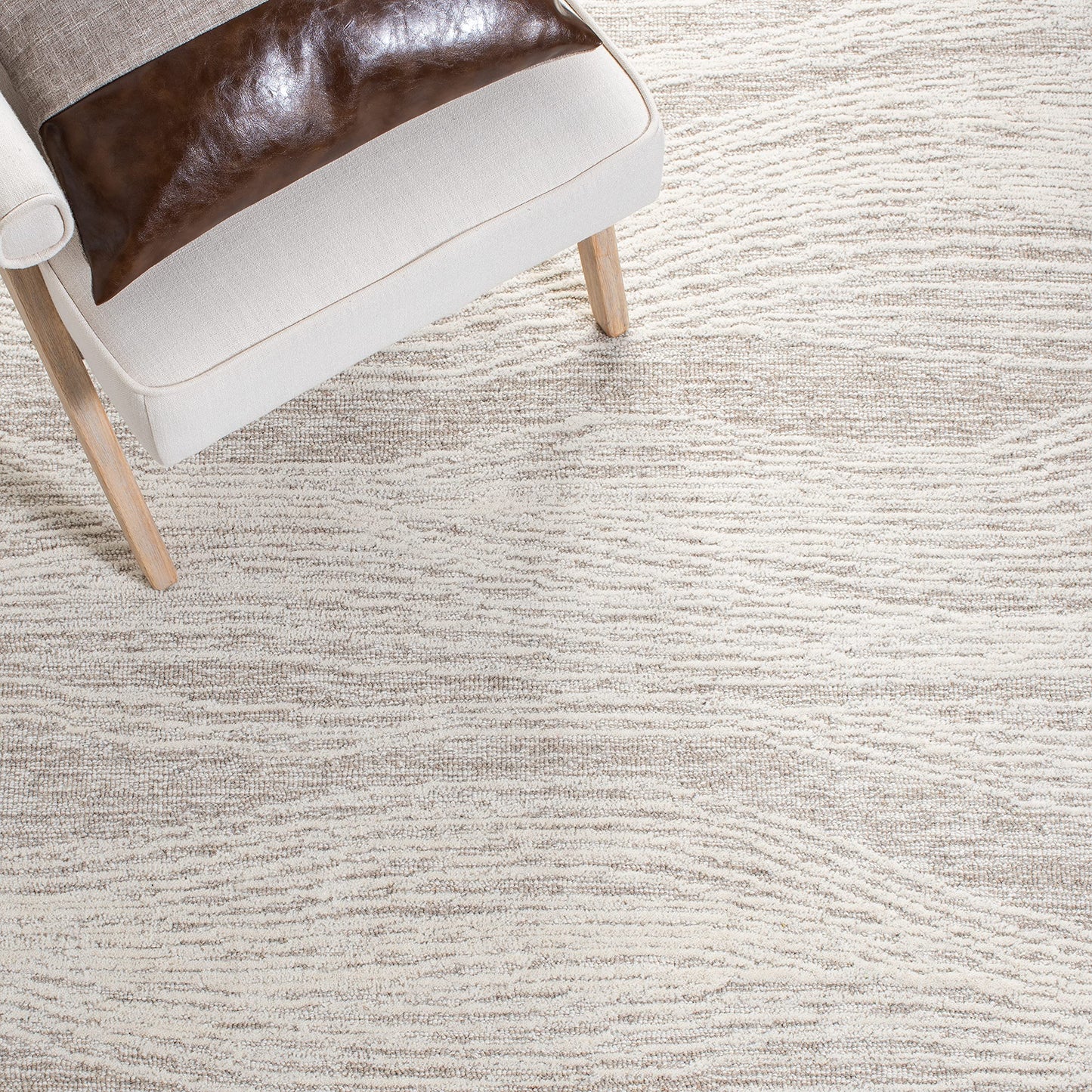 SAFAVIEH Metro Collection Area Rug - 10' x 14', Natural & Ivory, Handmade Modern Wool, Ideal for High Traffic Areas in Living Room, Bedroom (MET995A)