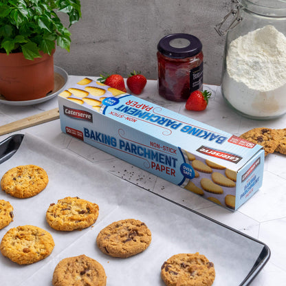 Baking Paper | 50m Baking Parchment Paper | Premium Quality Greaseproof Paper for Kitchen Use,Oven Safe and Food Grade Material | Perfect for Pastries, Catering | by Caterserve